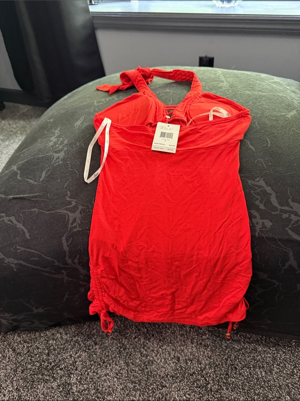 Guess Orange Zest Braided Halter Top - Picture 3 of 5